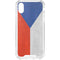 Czech Republic Flag Distressed iPhone XS Clear Case